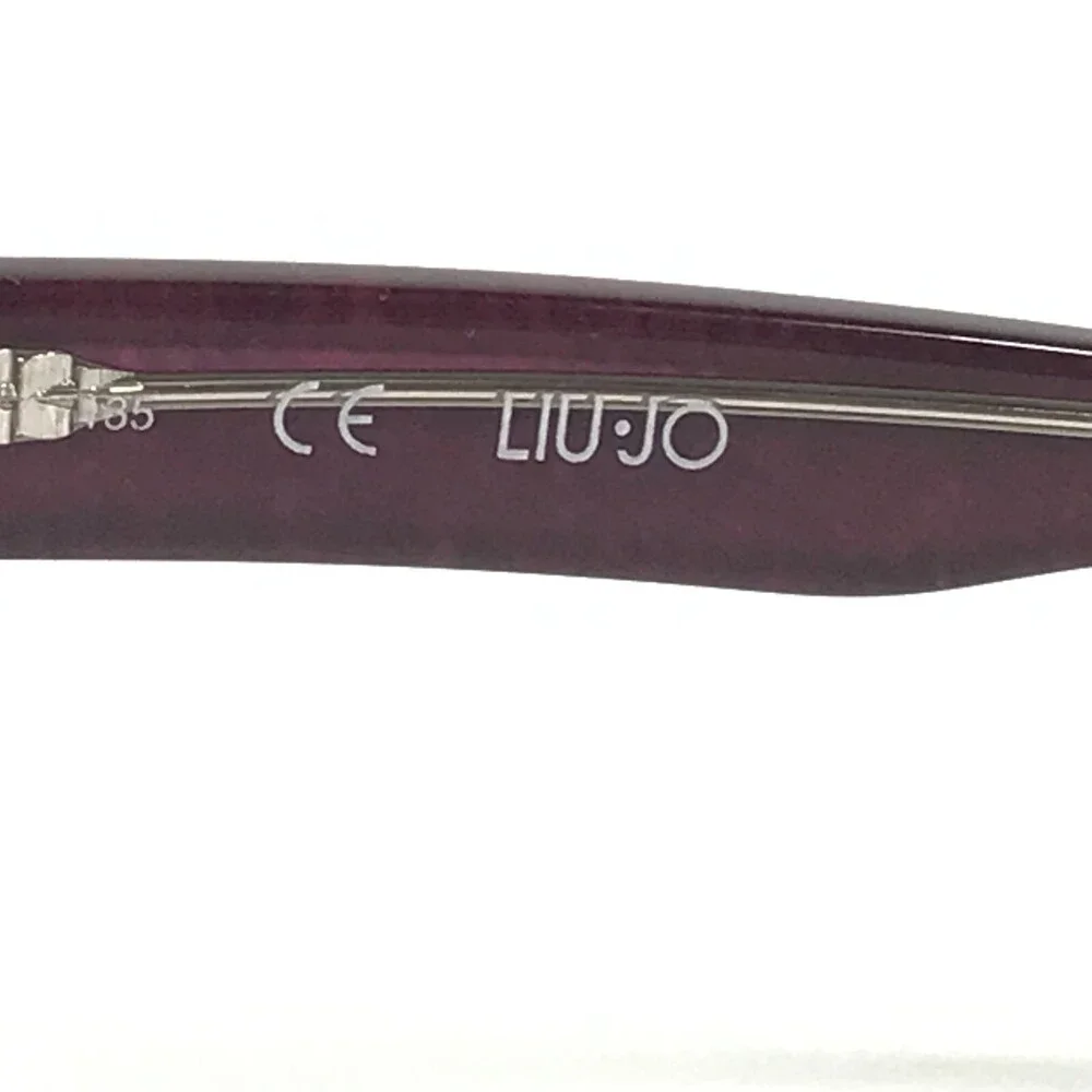 Liu Jo Eyeglasses Frames LJ2650 609 Burgundy Purple Denim Print Gold 52-15-135